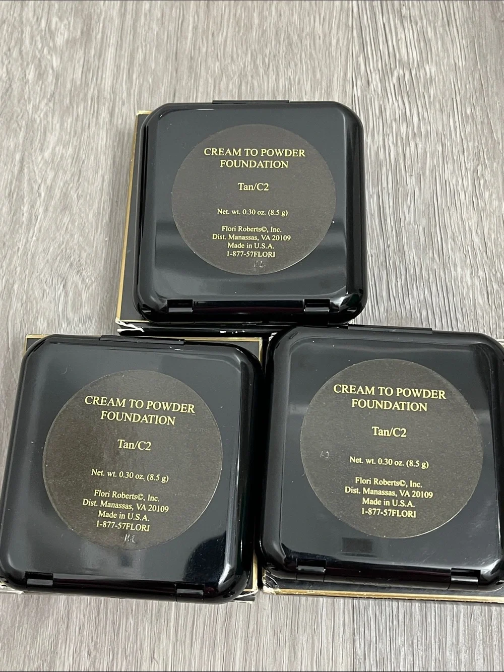 Flori Roberts makeup lot discontinued shades foundation pressed powder lipstick